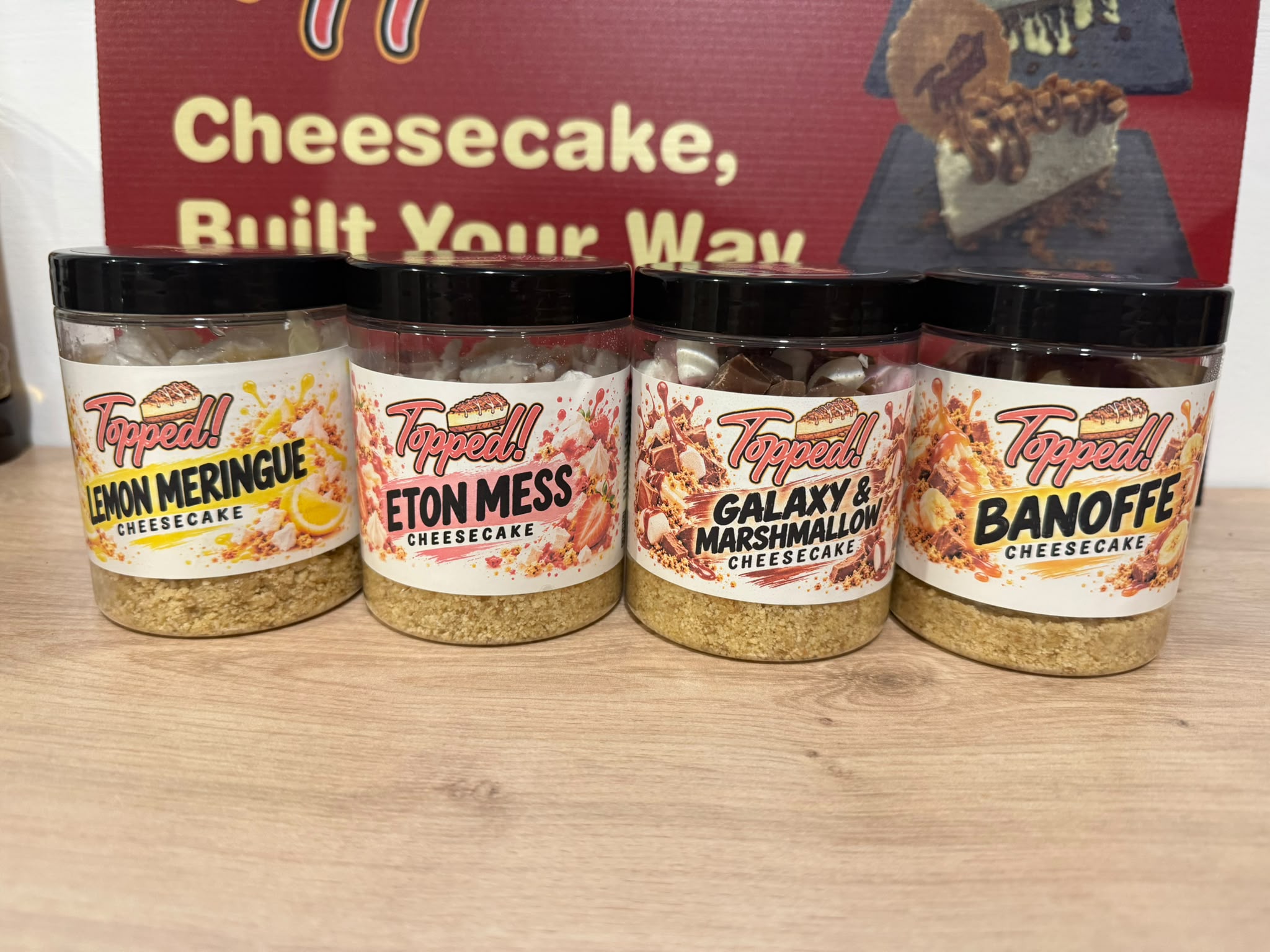 Stacked Individual Dessert Jars for Corporate Events